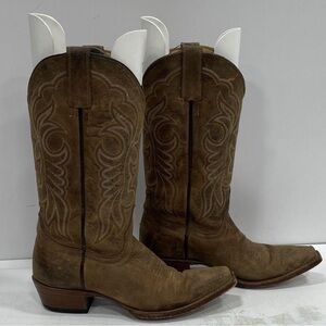 Shyanne D Brown Leather Cowboy Boots; Women’s 6